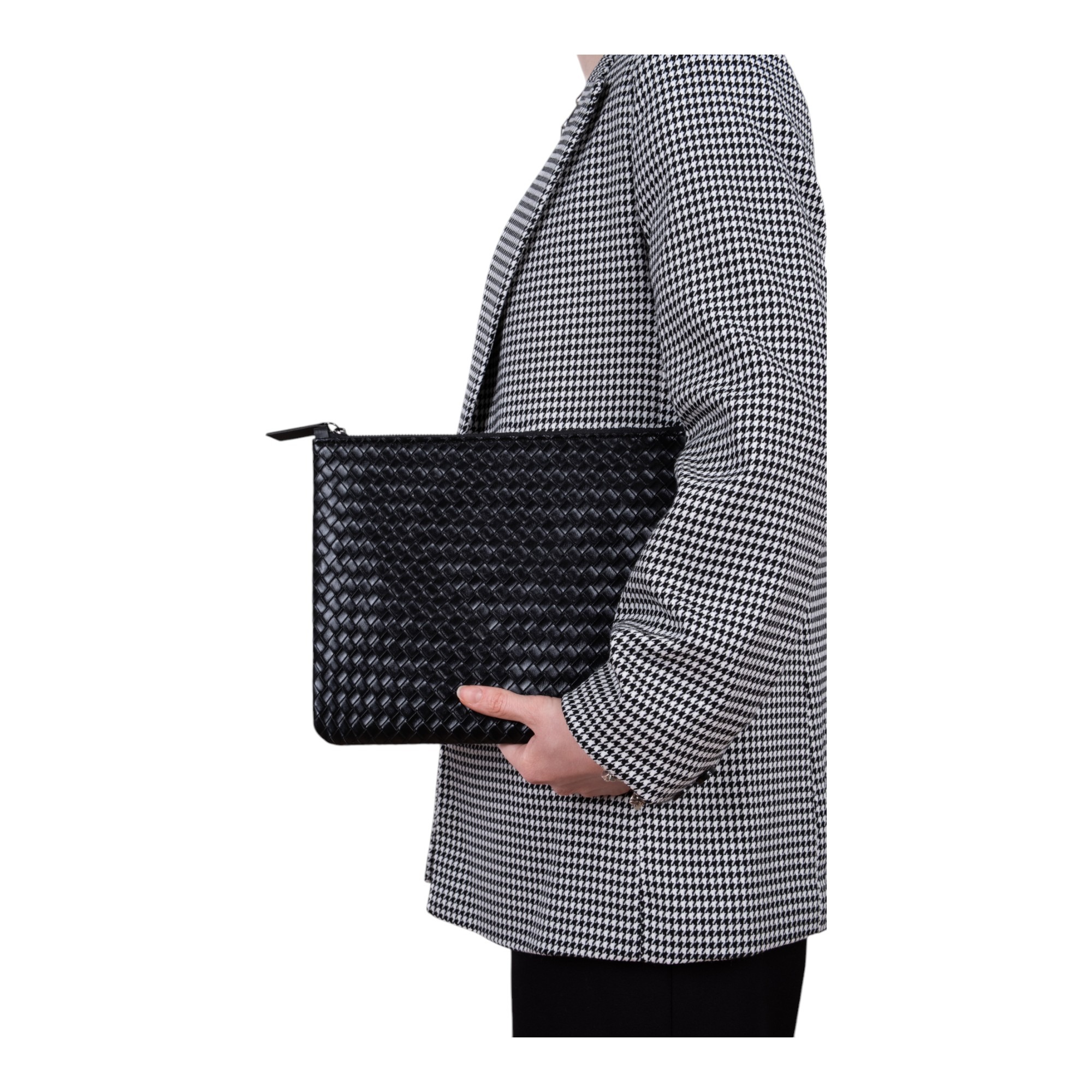 Lizys Siyah Clutch Portföy Çanta