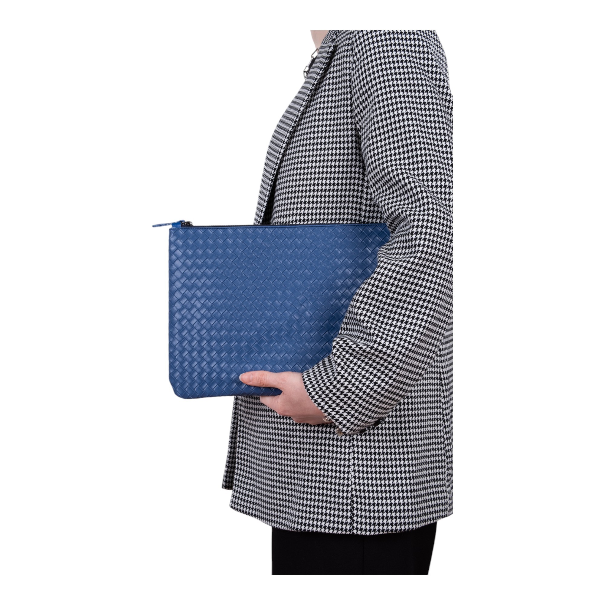 Lizys Mavi Clutch Portföy Çanta