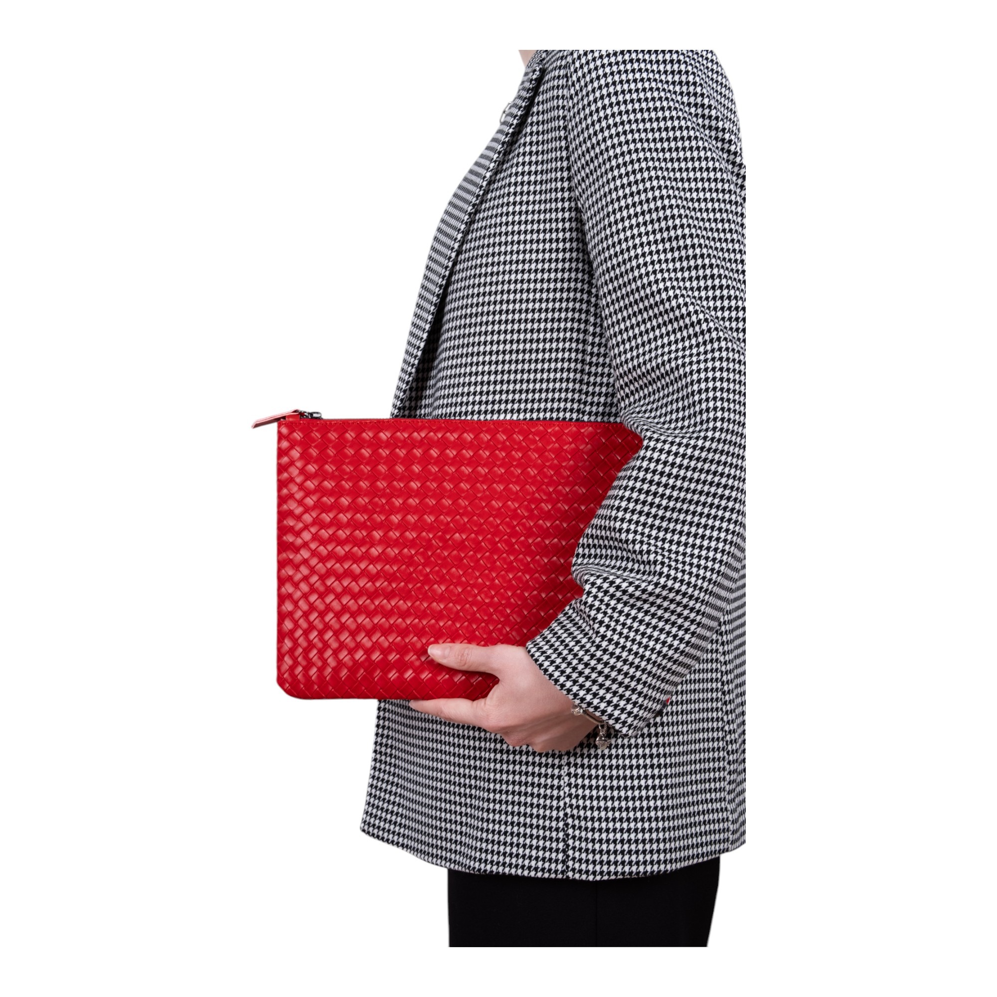 Lizys Kırmızı Clutch Portföy Çanta